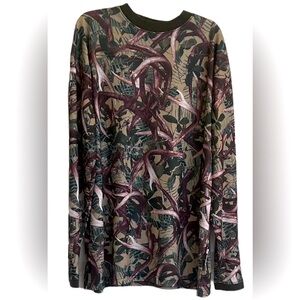 Hidden antler camo long sleeve hunting r top men M